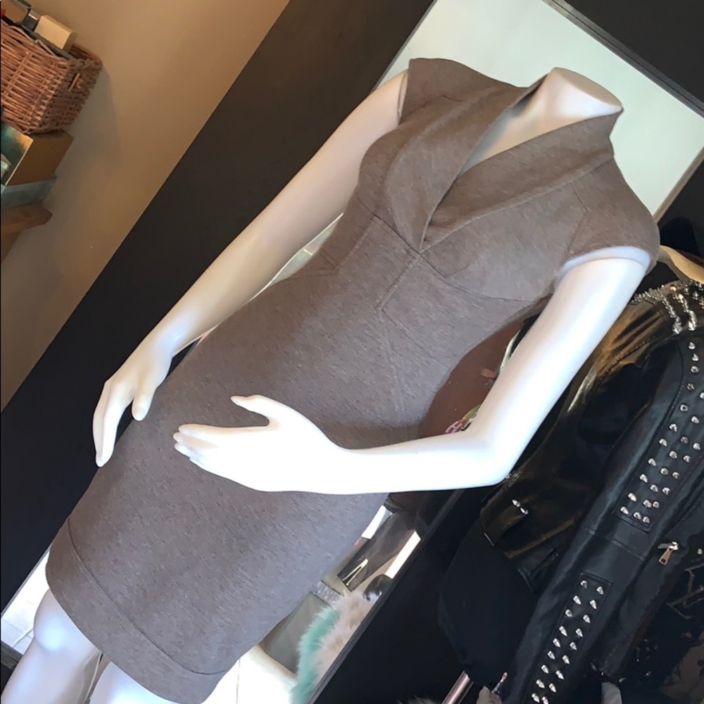 Maggy London Brown Midi Dress